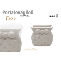 Porta Tovaglioli Fiocco Bianco