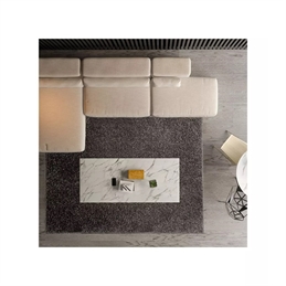 Tappeto Trend Da Salotto Moderno Tinta Unita Grigio Antracite 160 x 230