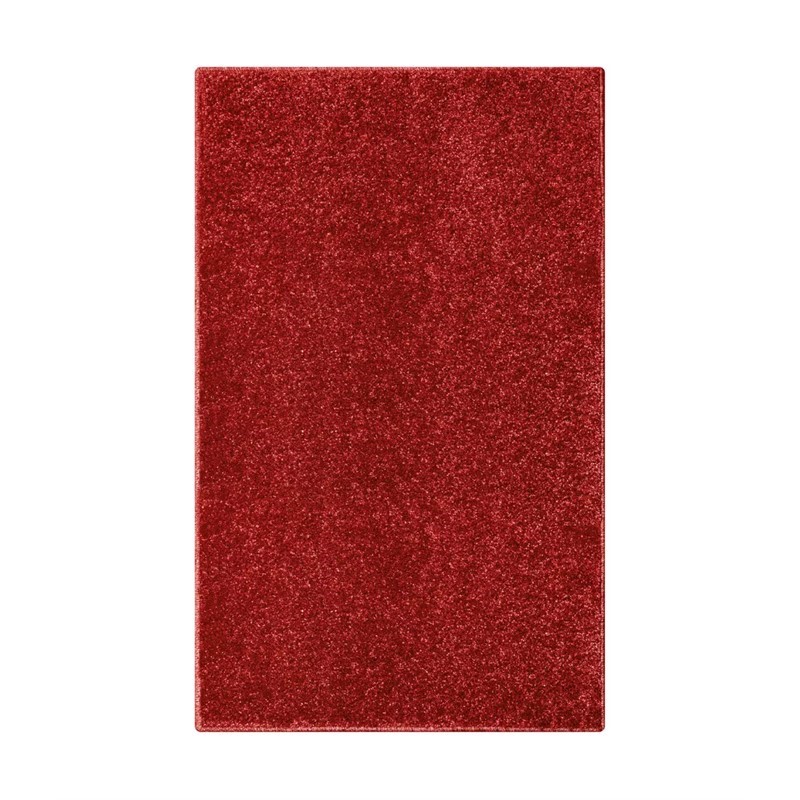 Tappeto Trend Da Salotto Moderno Tinta Unita Rosso 133 X 190