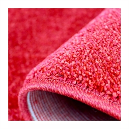 Tappeto Trend Da Salotto Moderno Tinta Unita Rosso 133 X 190