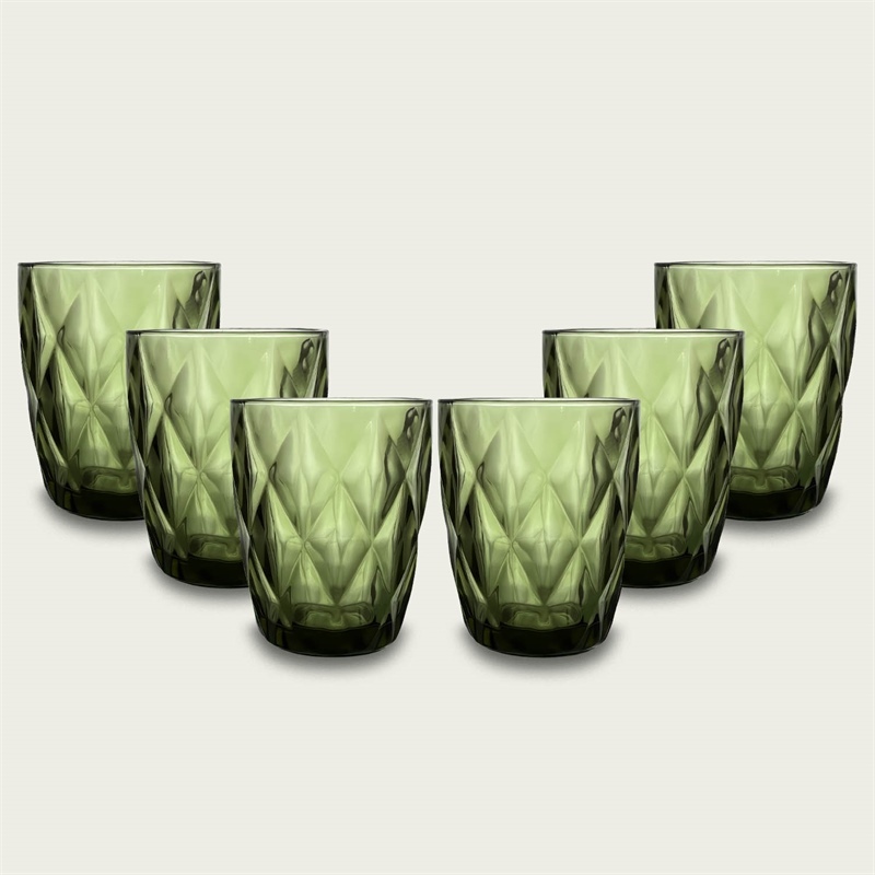 Set 6 Tumbler In Vetro Melody Verde
