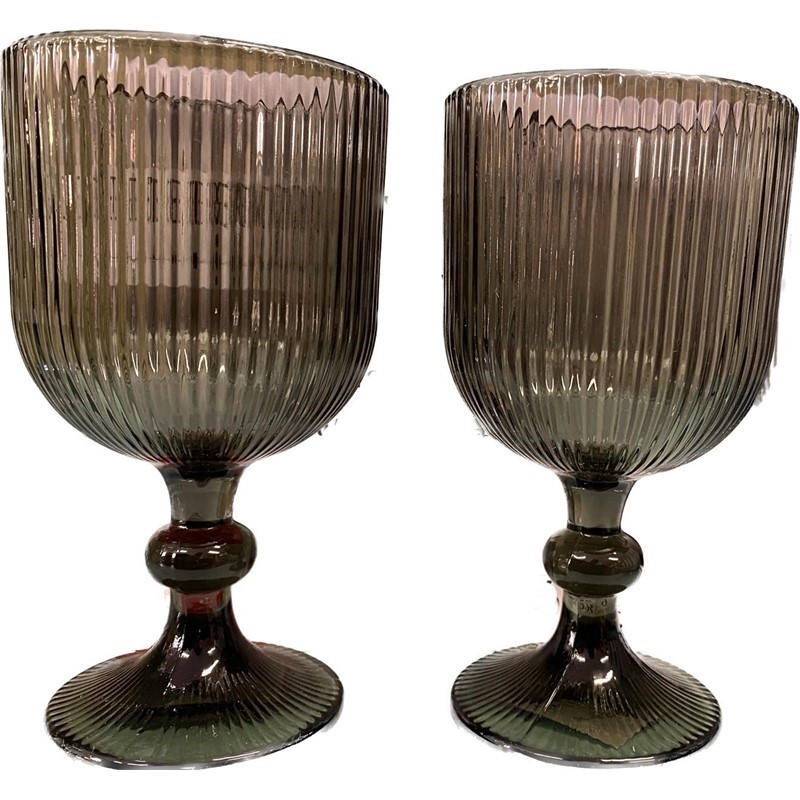 Set 6 Calici In Vetro Eternity Fumo