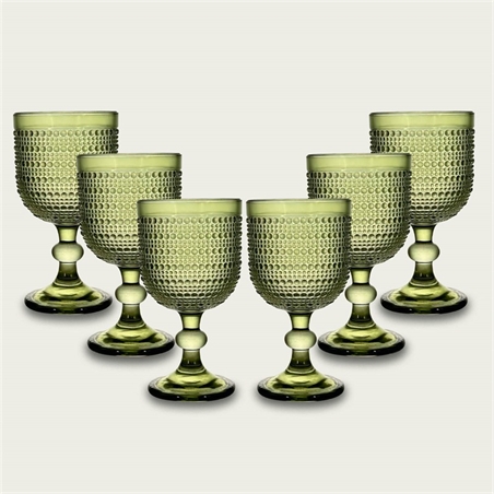 Set 6 Calici In Vetro Serenity Verde