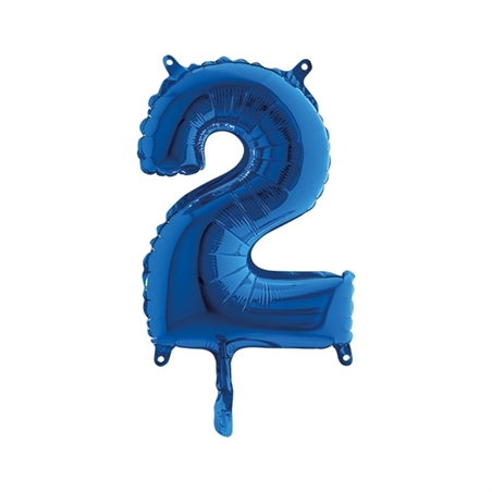 Palloncino Mylar Blu 14″ Numero 2