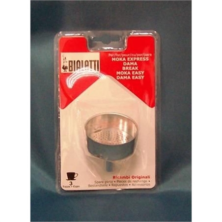 Bialetti Set Ricambi 1 Imbuto per Moka 3 Tazza Alluminio