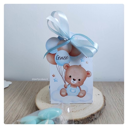 Scatola Orsetto celeste