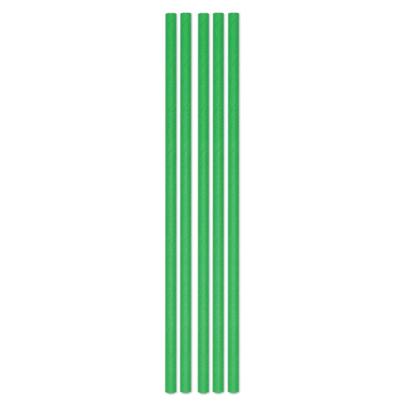 Cannucce Ecolor In Carta Ø Cm 0,5 H 20 Cm Pz.50 Col.verde