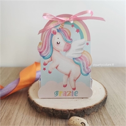 Scatola Unicorno arcobaleno