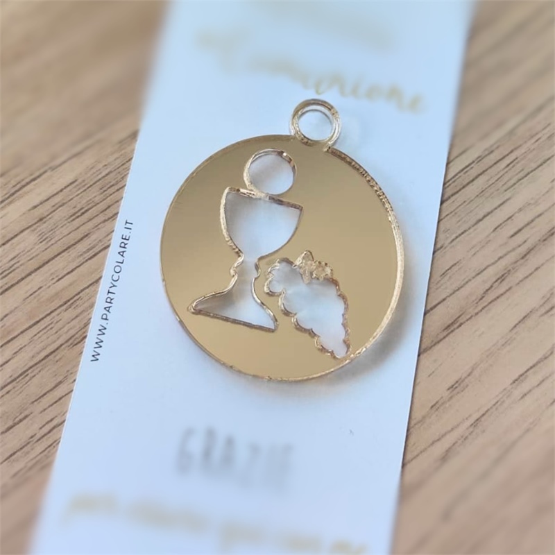 Applique calice e uva prima comunione