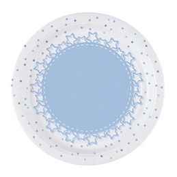 Piatti 18 cm Baby Stelle Azzurro 8 pezzi