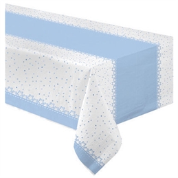 Tovaglia carta 120x180 cm Baby Stelle Azzurro