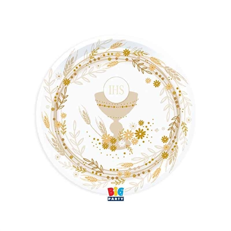 Piatti 18 cm Comunione 6 pezzi