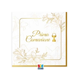 Tovaglioli 25x25 cm Comunione Elegant 16 pezzi