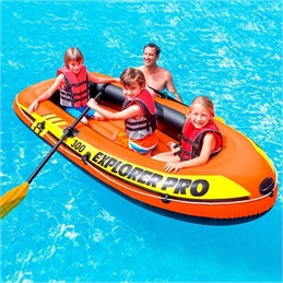 Canotto Gonfiabile Con Remi E pompa 244X117X36