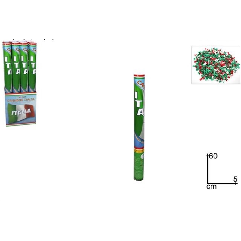 CANNONE PARTY TRICOLORE 60 CM