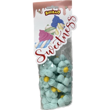 Sacchetto 180 grammi Marshmallow Margherite Celeste