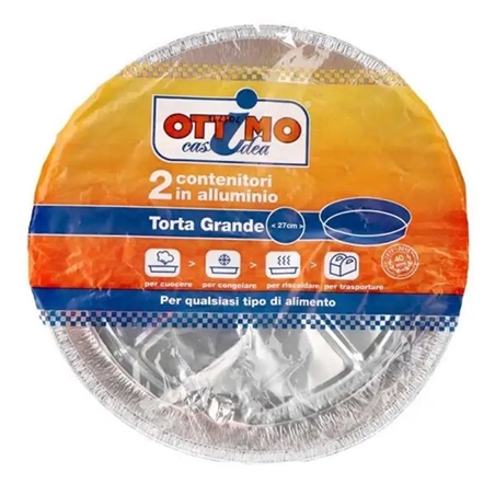 Vaschetta Torta Media x 2 Pz Cm 27