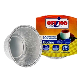 Vaschetta Alluminio Formato Budino O Muffin 10 Pezzi