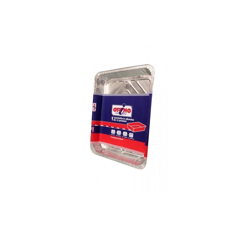 Vaschette In Alluminio Senza Coperchio 12 Porzioni 1 Pezzo