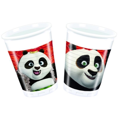 Bicchieri Kung Fu Panda 200 ml 8 pezzi