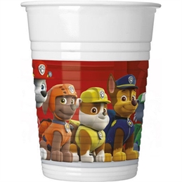Bicchieri in plastica 200 ml Paw Patrol 8 pezzi