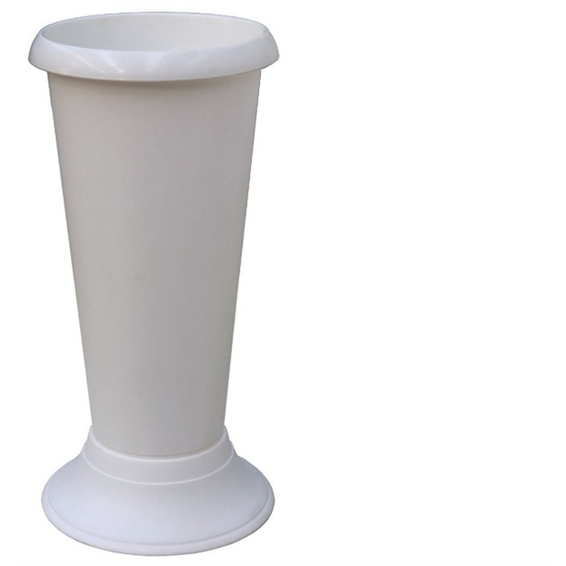 Porta Vaso Con Base In Plastica Bianco