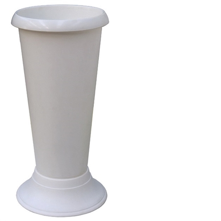 Porta Vaso Con Base In Plastica Bianco