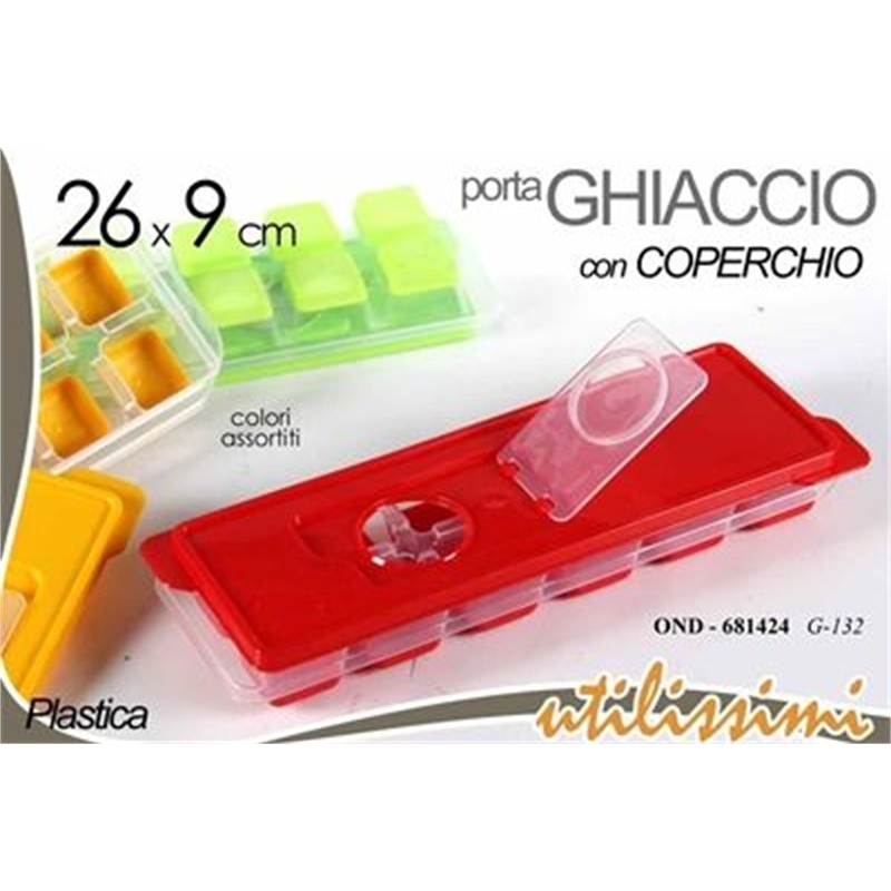 Stampo 12 Posti Cubetti Ghiaccio Con Coperchio