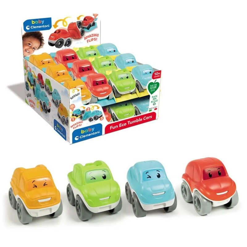 Clementoni Macchinine per Bambini Fun Eco Tumble Cars Assortite