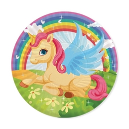  8 Piatti cm.18 Unicorni