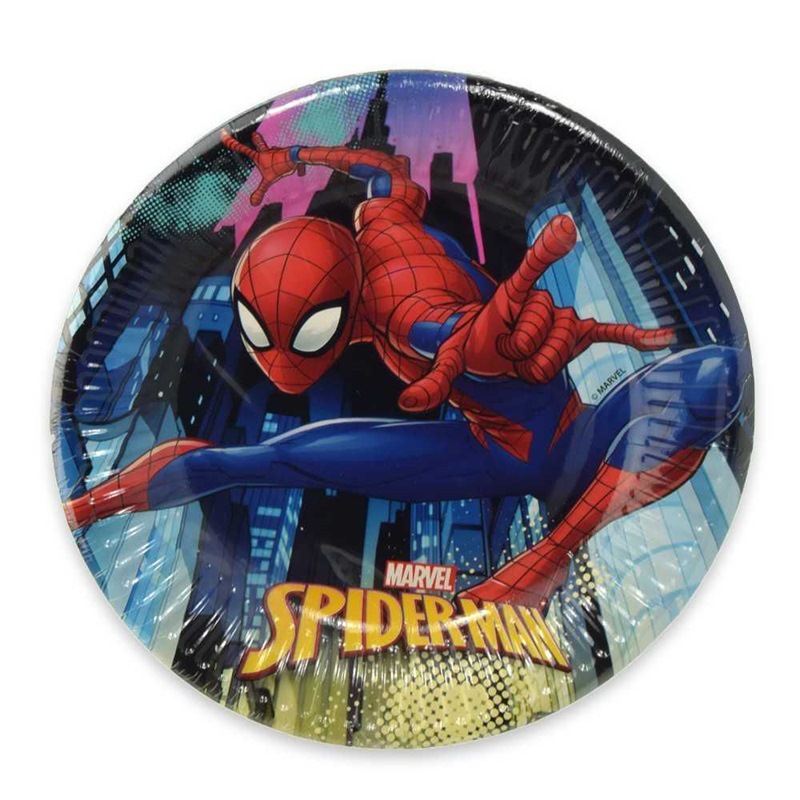 Piatti in carta 20 cm Spiderman Team Up 8 pezzi Piatti in carta 20 cm Spiderman Team Up 8 pezzi
