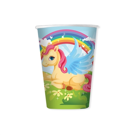 Bicchieri 200 cc Unicorno 8 pezzi
