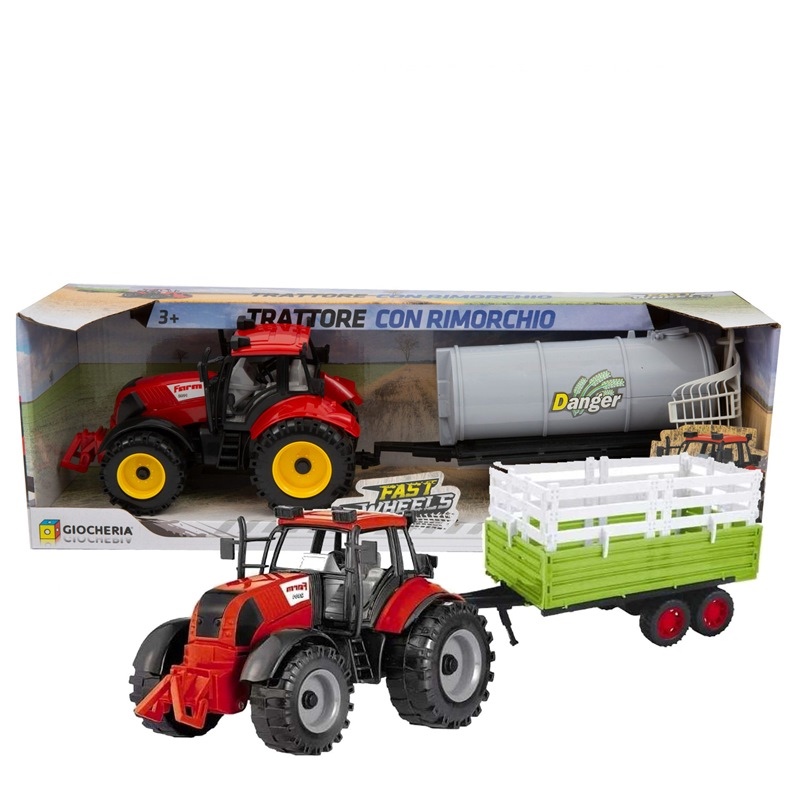 Trattore Grande con Rimorchio