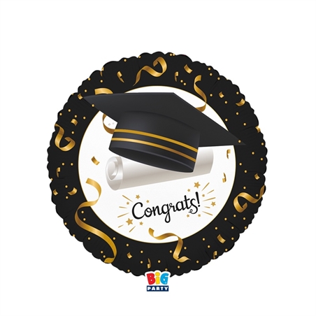 Palloncino Foil Tondo 18″ Graduation
