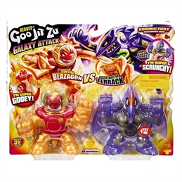 Goo Jit Zu Galaxy Attack Blazagon VS Terrak