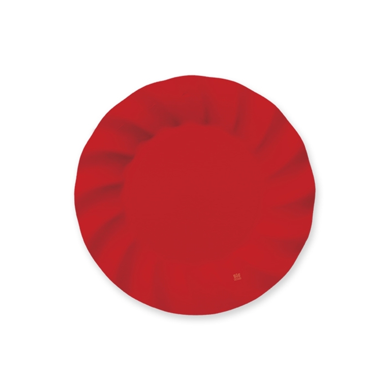 8 PIATTI CM 20 WAVY RED OPACO