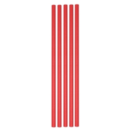 Cannucce Ecolor In Carta Ø Cm 0,5 H 20 Cm Pz.50 Col.rossi