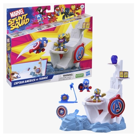 Stunt Squad Playset Tower Smash Captain America VS Thanos