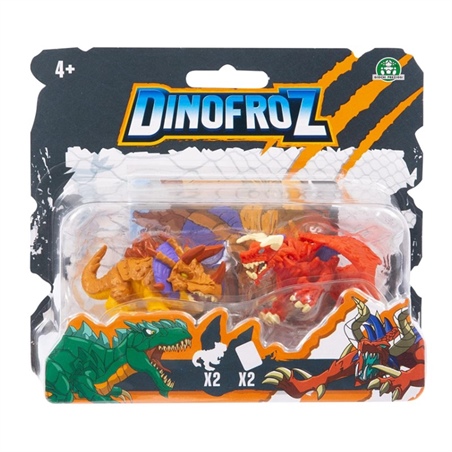 Dinofroz Blister 2 Mini Personaggi Da 5 cm