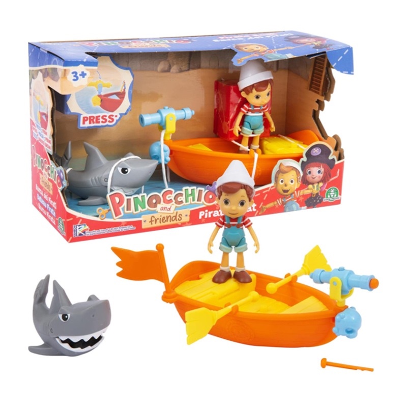 Pinocchio La Barca Dei Pirati Con Personaggio
