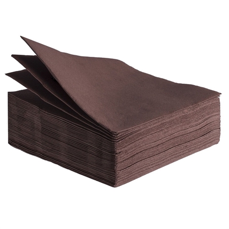 40 TOVAGLIOLI DI CARTA TESSUTO NON TESSUTO 2 VELI 38X38 DOPLA MARRONE