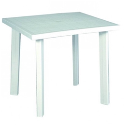 Tavolo Fiocco Bianco 80x80
