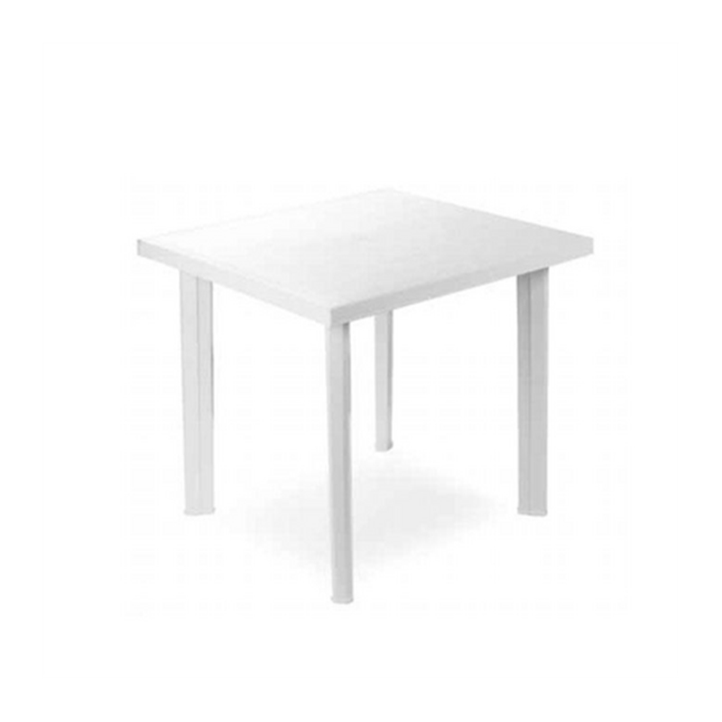 Tavolo Fiocco Bianco 80x80