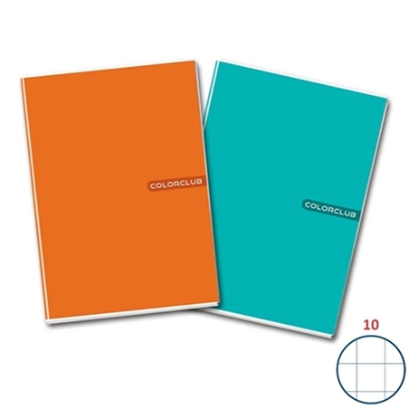 Maxi quaderno A4 - Colorclub - quadretti 10 mm - 20+1 ff