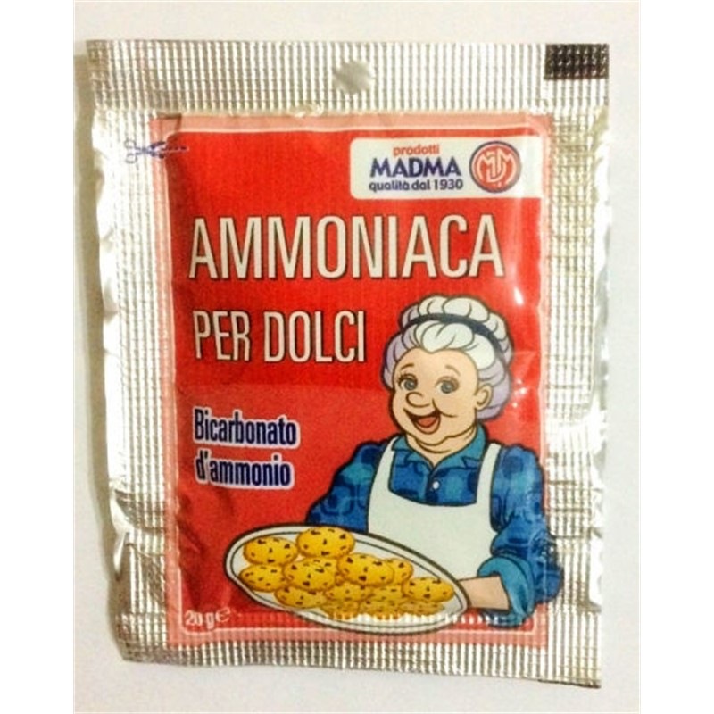 Ammoniaca per dolci bustina da 20 grammi