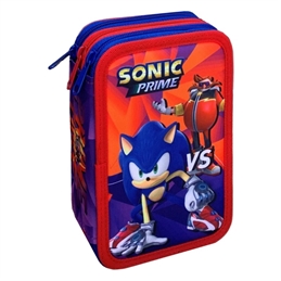 Astuccio Porta Colori Completo 3 Zip Premium Sonic