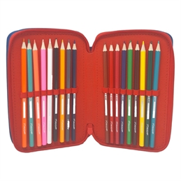 Astuccio Porta Colori Completo 3 Zip Premium Sonic