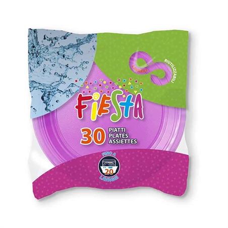 Piatti Fiesta Piani Fucsia 30 pezzi
