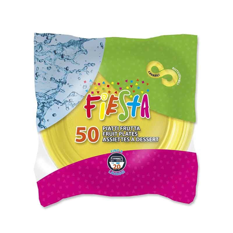 Piatti Fiesta Dessert Giallo 50 pezzi