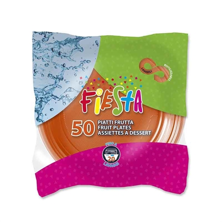 Piatti Fiesta Dessert Arancio 50 pezzi